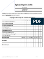 CHECKLIST - Fire Equipment Inspection - Hose Reels