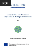 OSMOSE D3.3 Analysis of The Synchronisation Capabilities of BESS Power Converters