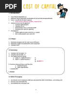Cost of Capital Notes