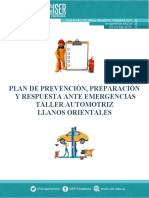 Plan de Emergencias Taller Automotriz Llanos Orientales