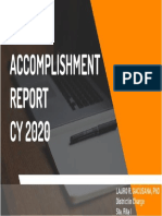 Annual Accomplishment Report 2020 - Sta. Rita I