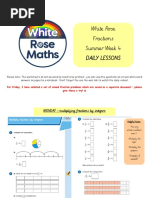 Y6 White Rose Problems Mon Thurs