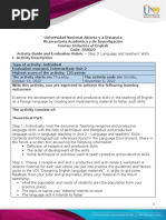 Activity Guide and Evaluation Rubric - Unit 2 - Phase 3 - Language and Teachers' Skills