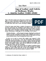 The Teaching of Luther and Calvin About Ordinary Work: 1. Martin Luther (1483-1546)