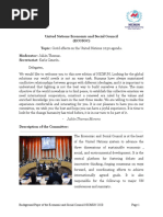 ECOSOC - Background Paper