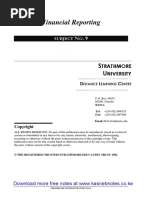 Financial Reporting Strathmore University Notes and Revision Kit