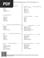 628 - English Grammar MCQ Test With Answers Lower Intermediate 01