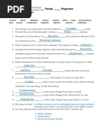 Water PROPERTIES