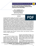 Knowledge, Skills, and Attitude (KSA) of Instructional Leaders Managing City Public Secondary Schools in One Province in The Philippines