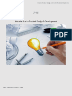 CPD Unit I Notes Introduction To Product Design & Development 2022