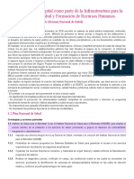 El Hospital Como Parte de La Infraestructura para La Atención A La Salud y Formación de Recursos Humanos