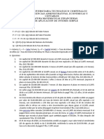 Casos de Aplicación Sobre El Interés Simple