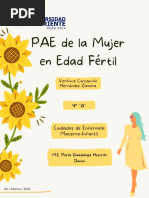 PAE de La Mujer en Edad Fértil