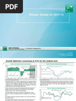 Russia: Steady For 2011-12: Julia Tsepliaeva (+7495-7856022) Yury Eltsov (+7495-2258940) July 2011