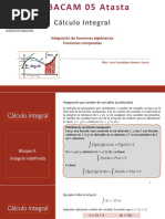 2.3 Integrales de Funciones Algebraicas (Funciones Compuestas)