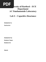 Lab 2 - Capacitive Reactance