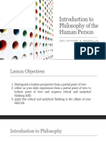 Lesson 1 Intro To Philosophy - Holistic Perspective Vs Partial Point of View