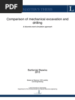 Comparison of Mechanical Excavation and Drilling