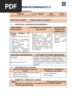 Sesión #25 Matematica (Numero Anterior y Posterior)