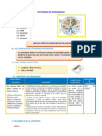 D3 A1 SESION Leemos Sobre La Importancia de Una Alimentación