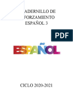 Cuadernillo Español 3 2020-2021