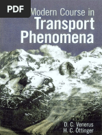 A Modern Course in Transport Phenomena by Venerus Ottinger