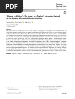 "Clicking vs. Writing"-The Impact of A Chatbot's Interaction Method On The Working Alliance in AI-based Coaching