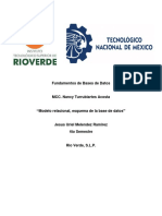 Modelo Relacional, Esquema de La Base de Datos