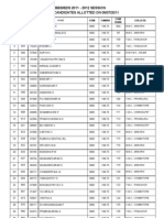 Allotted List On 05.07.2011