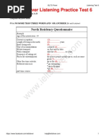 Ielts Fever Listening Practice Test 6 PDF