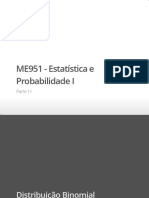 Parte 11 - Estatística e Probabilidade ME951 Unicamp