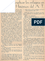 Modos de Explicar Los Milagros en Los Libros Historicos Del AT