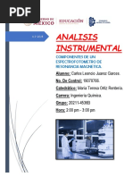 Componentes de Un Espectrofotometro de Resonancia Magnetica