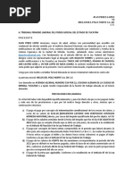 Demanda Inicial de Juicio Laboral