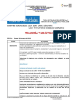 Pedagogia y Didactica Semana 18 Al 22 Mayo 2020 4to Dorita