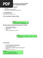 Mathcad Matrices