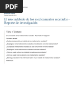 El Uso Indebido de Los Medicamentos Recetados Reporte de Investigacion 