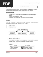 PPG WAJ3102 Topic 3 - Sentence Types