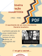 A Primeira Geração Modernista