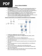 Array or Binary Multiplier