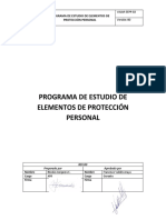 Estudio de Necesidades de EPP