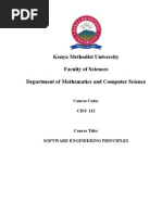 Kenya Methodist University Faculty of Sciences Department of Mathematics and Computer Science