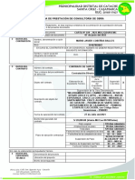 Constancia de Prestación de Consultoría de Obra