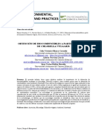 Obtención de Biocombustibles A Partir de Biomasa