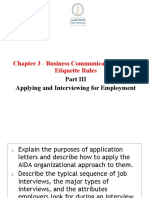 Chapter 3 - Part III - Applying and Interviewing For Employment