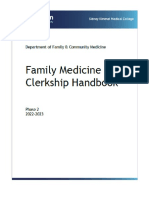 FMed Clerkship Handbook 2022-2023