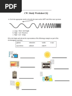 CW - Study Worksheet 4th Grade