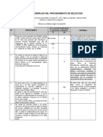 Casuística Aspectos Generales Del Procedimiento de Selección