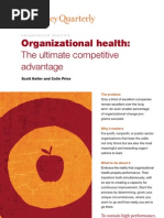 Organizational Health - The Ultimate Competitive Advantage