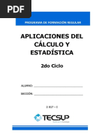 Módulo Aplicaciones de Calculo y Estadistica